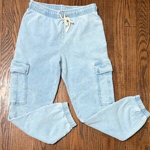 Z Supply Light Blue Cargo Joggers